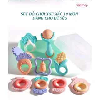 Xúc xắc 10 món baby rattle