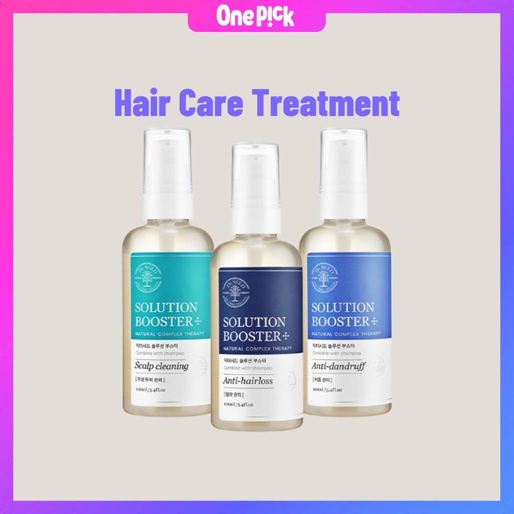 OnePick) Dưỡng chất thêm vào dầu gội giúp da đầu khỏe mạnh ngăn ngừa rụng tóc vảy gàu và bã nhờn [Dr.Seed Solution Booster Hari Treatment 100ml] | BigBuy360 - bigbuy360.vn