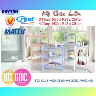 Kệ góc nhà tắm loại lớn duy tân - kệ góc tường loại lớn