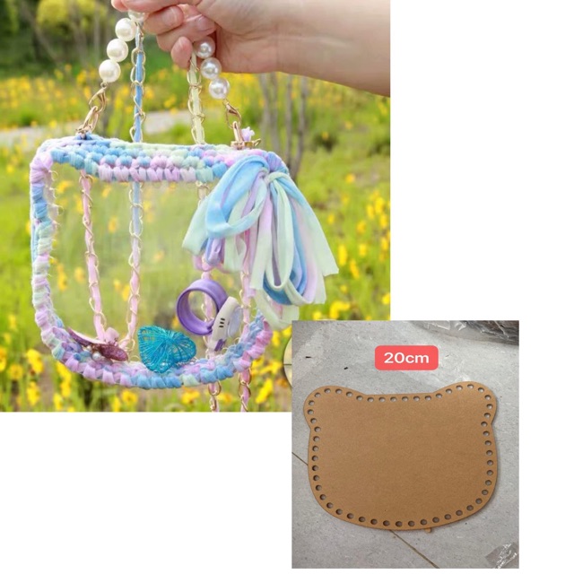 SET TÚI MÈO KITTY TRONG SUỐT