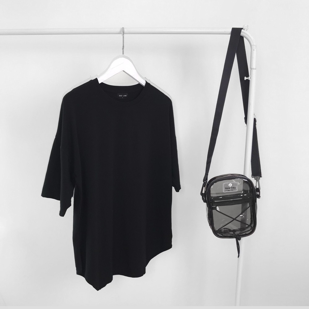 Áo phông xẻ tà unisex ODIN dành cho nam nữ, áo thun dáng basic tay lỡ form rộng chất thun mềm thỏa mái năng động | BigBuy360 - bigbuy360.vn