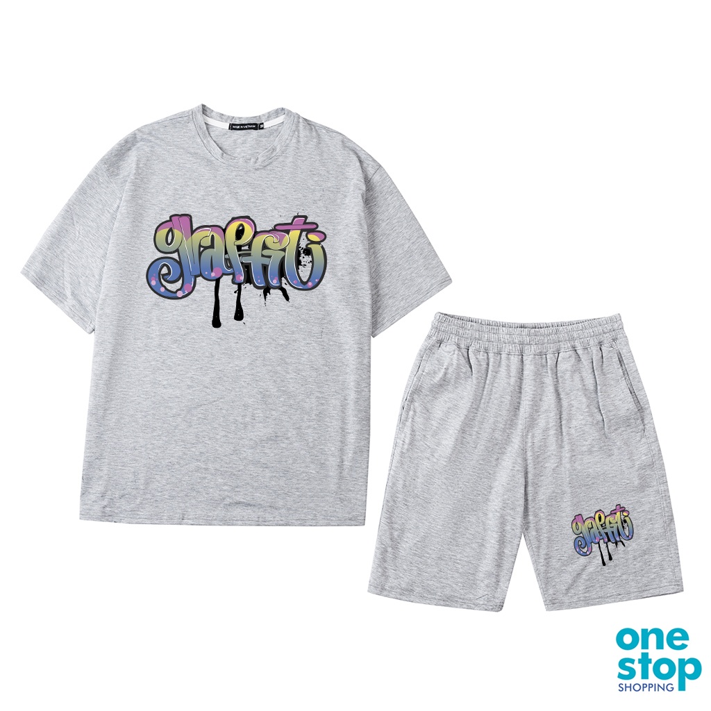 Bộ đồ thời trang unisex chất liệu vải cotton B06 One shop