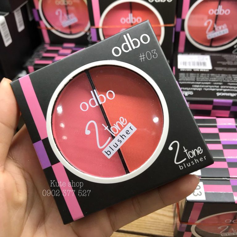 PHẤN MÁ HỒNG ODBO 2 TONE BLUSHER OD182 CHÍNH HÃNG - 3397