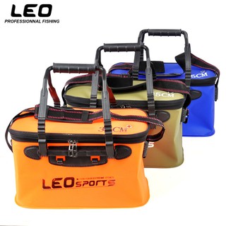Thùng đựng cá đi câu di động gấp gọn nhiều size LEO 27099 - HÀNG CHÍNH HÃNG