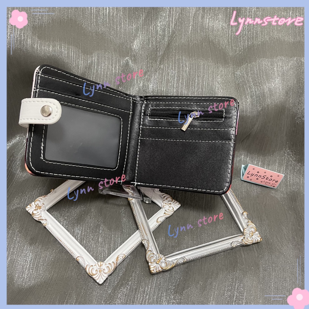 Ví Da PU Ngắn Đựng Thẻ Và Tiền Xu In Hình Game Genshin Impact Hutao