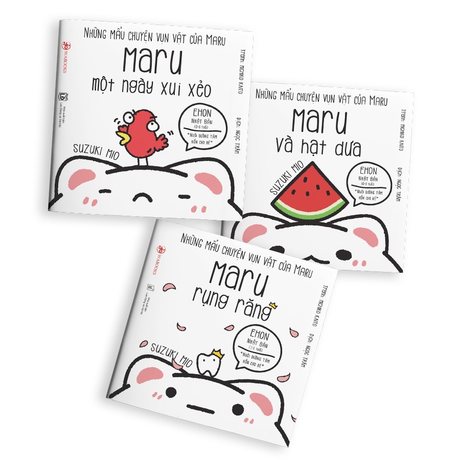 Sách - Set 3 cuốn ehon Maru lớn rồi - dành cho bé từ 2 tuổi - Ehon Nhật Bản