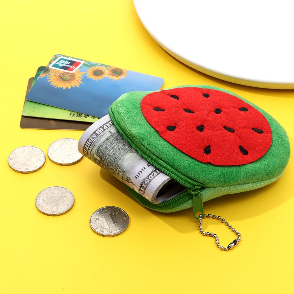 Ví Mini Đựng Tiền Xu/Chìa Khóa/Thẻ Hình Trái Cây/Dưa Hấu Cho Bé Gái
