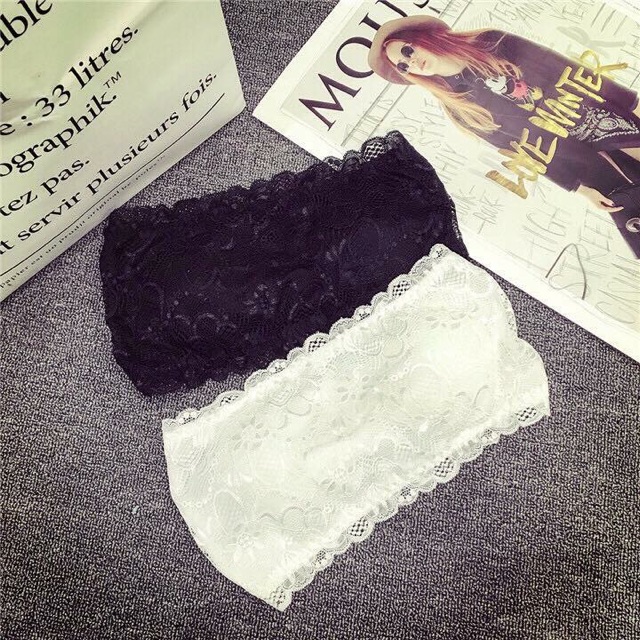 Áo ống ren có mút lót khuy cài, ren đẹp | BigBuy360 - bigbuy360.vn