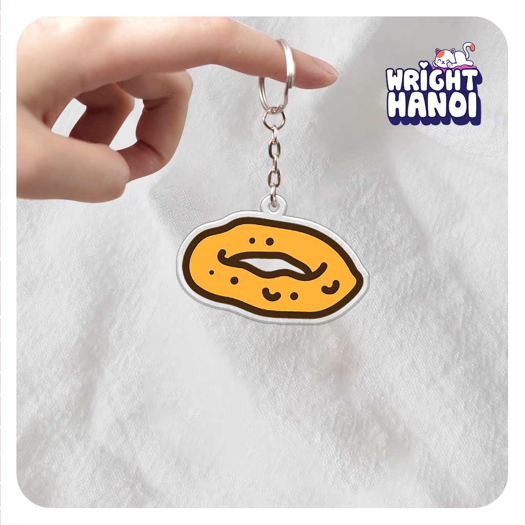 Móc khóa bánh vòng cute dễ thương cho bạn bè, người yêu