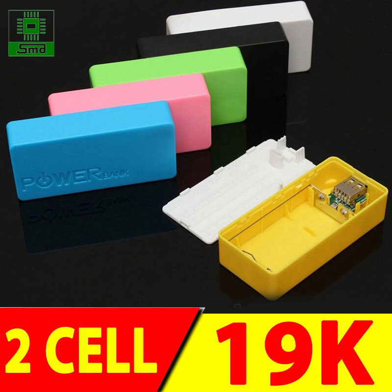 Box sạc dự phòng 2 cell vỏ nhựa (KHÔNG KÈM PIN)