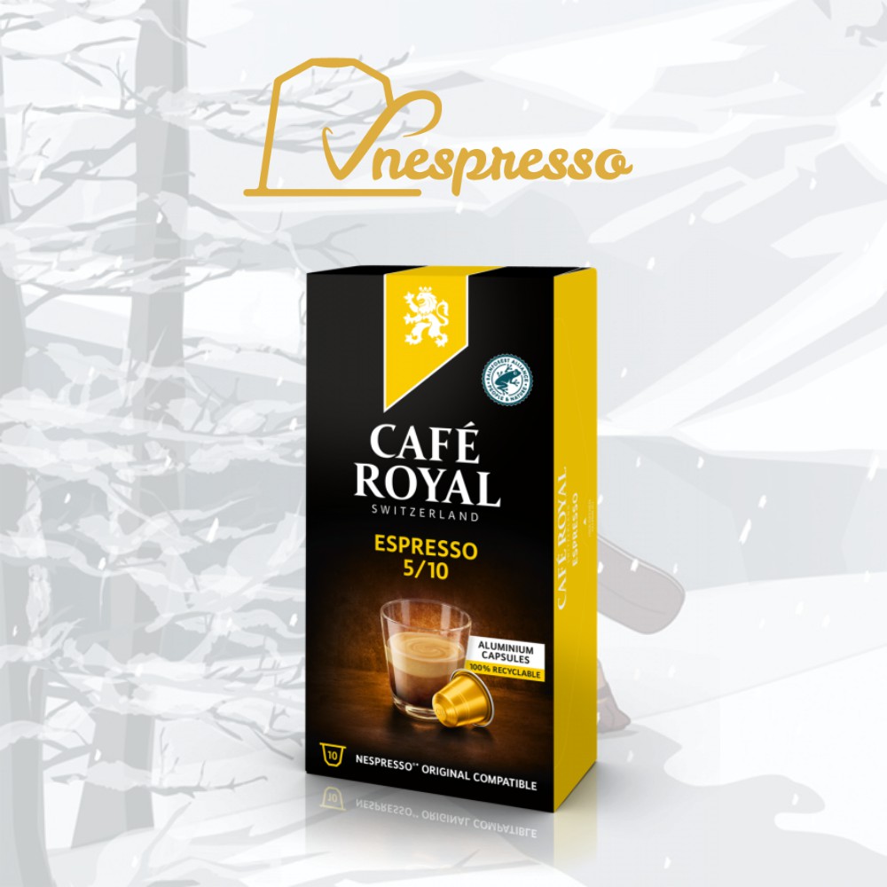 Viên nén cà phê Nespresso compatible Royal Cafe hộp 10 viên