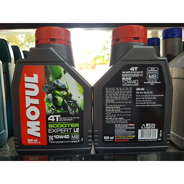 Nhớt Motul Scooter Expert LE 10W40 800ml [Nhớt Bán Tổng Hợp]