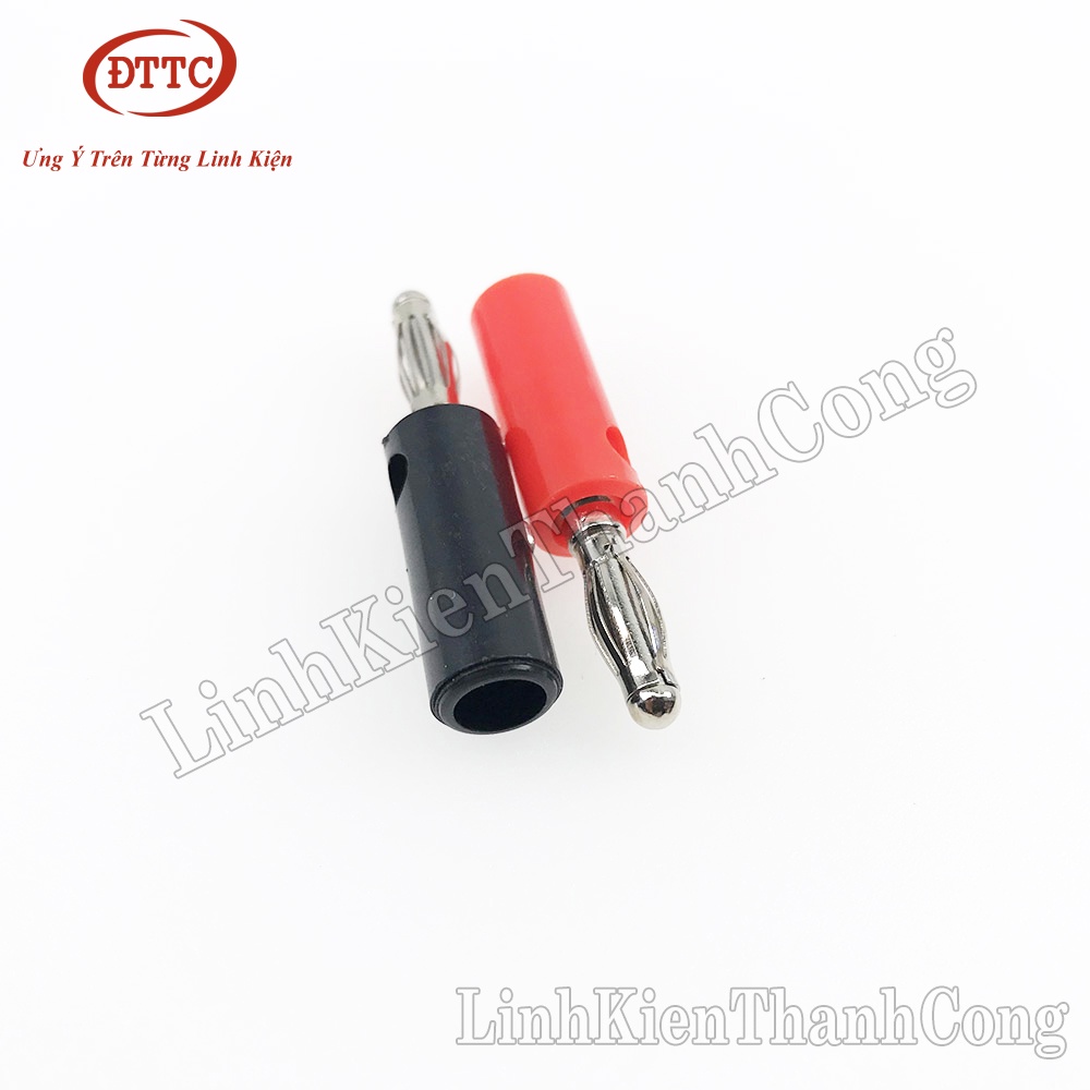 Jack Bắp Chuối 4mm Đực (Đỏ + Đen)