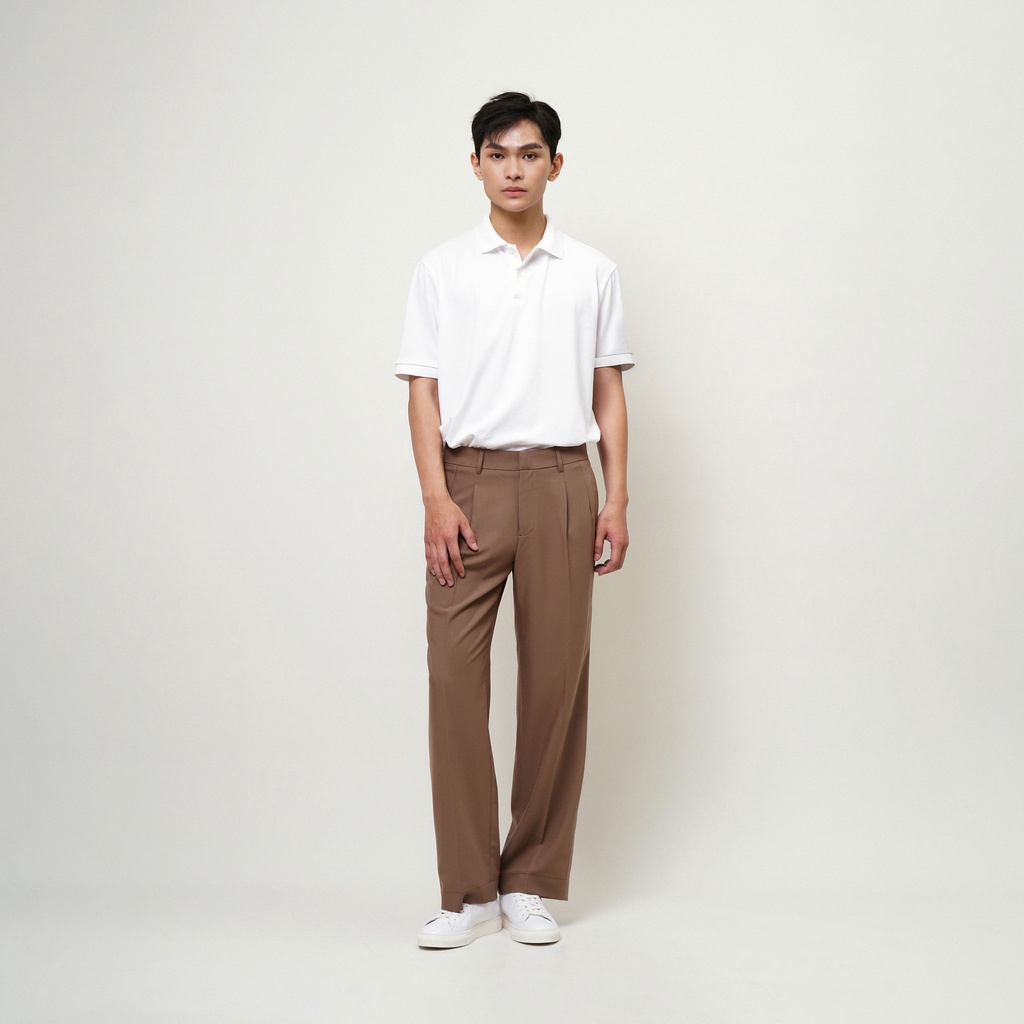 Quần Vải Dáng Rộng Nam UNICUS Pique Trouser