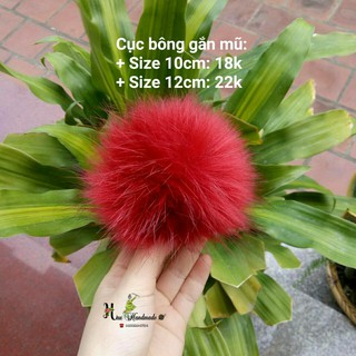 Cục bông gắn mũ (cúc bấm)