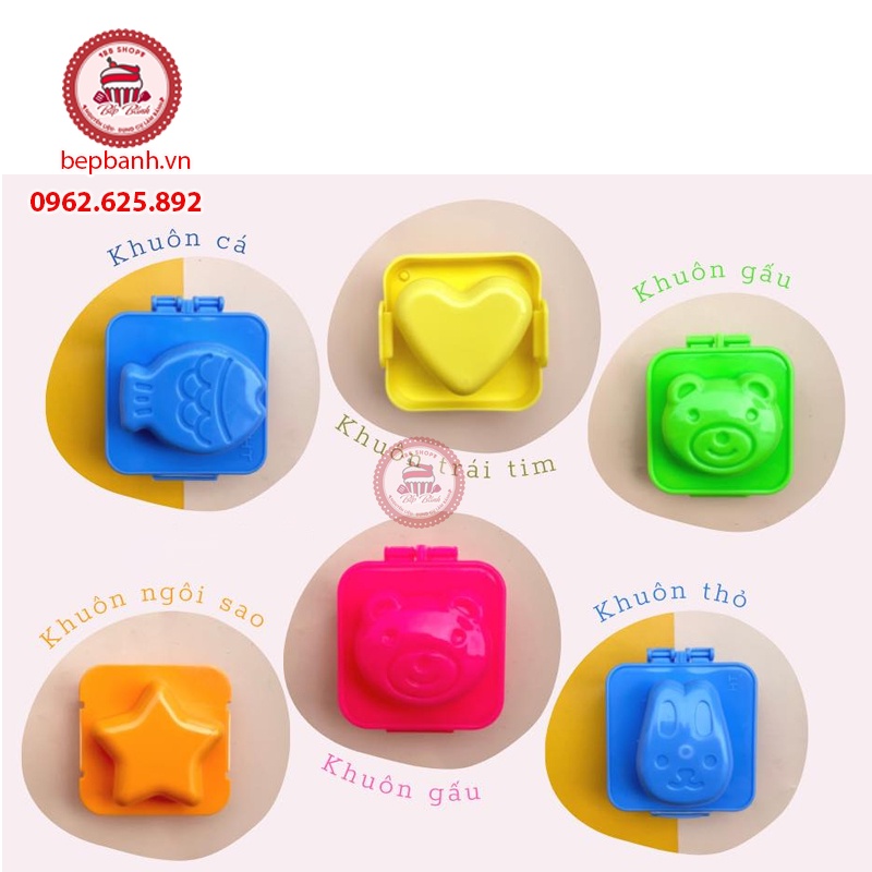 Khuôn set bento 6 cái làm đậu hũ non