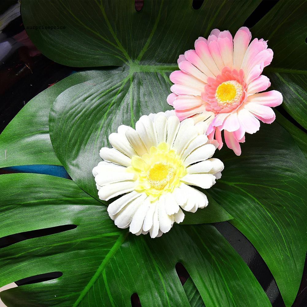 Set 12 lá cây nhiệt đới bằng vải dùng trang trí đa năng tiện dụng