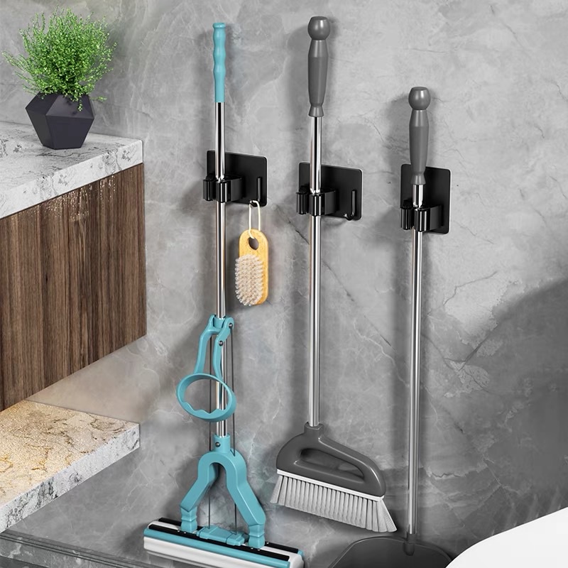 Móc treo cây lau nhà GUANCHUANG gắn tường thép không gỉ 304 tiện lợi sử dụng trong phòng tắm