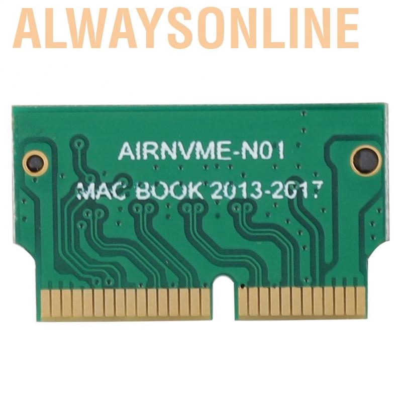 Alwaysonline Hard Disk to NVME SSD Adapter Concerter Card for 2013 2014 2015 MAC BOOK