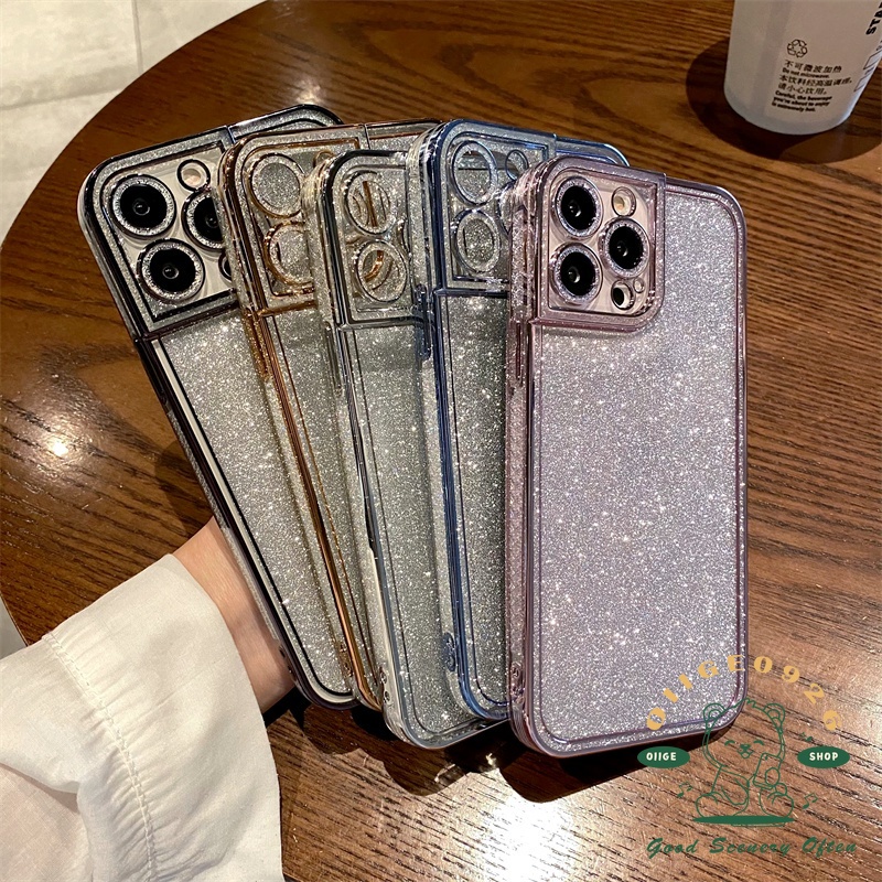Ốp Điện Thoại TPU Mạ Điện Lấp Lánh Cho Iphone 13 12 11 Pro Max Xs Max Xr 8 7Plus