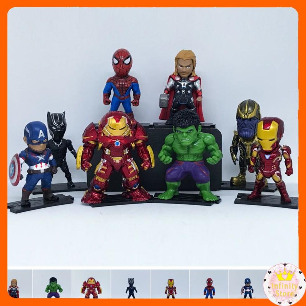 SET 8 MÔ HÌNH MARVEL INFINITY WAR CỰC ĐẸP INFINY DECOR