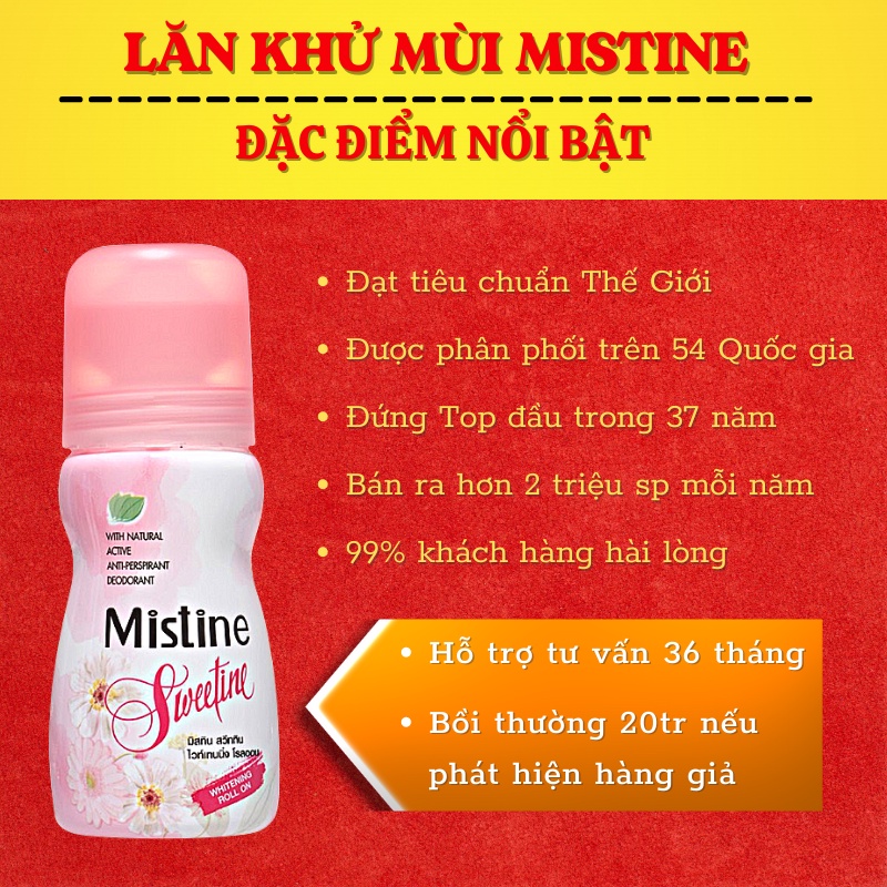 Lăn Khử Mùi Mistine Thái Lan