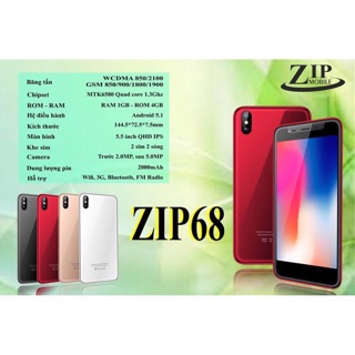 ĐIỆN THOẠI ZIP MOBILE ZIP 68