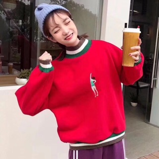 Áo nỉ len cô gái