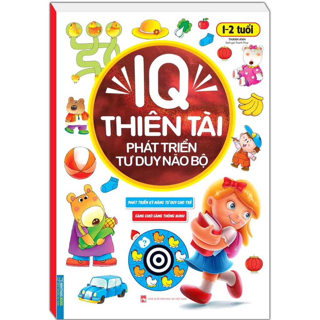 Sách- IQ thiên tài phát triển tư duy não bộ cho bé 1-2 tuổi (Tái bản)