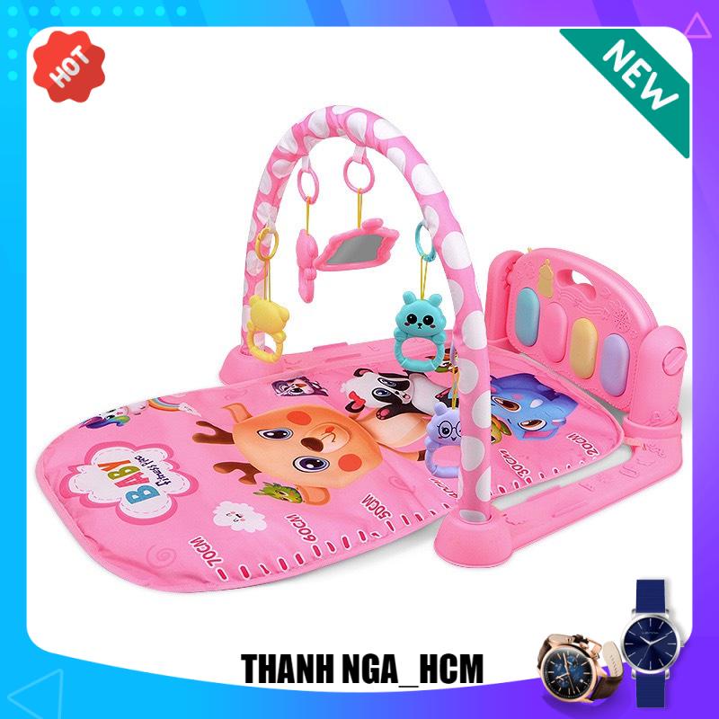 [ẢNH THẬT + VIDEO] Thảm đàn 9BABY Piano nằm chơi nhạc hình thú ngộ nghĩnh cho bé