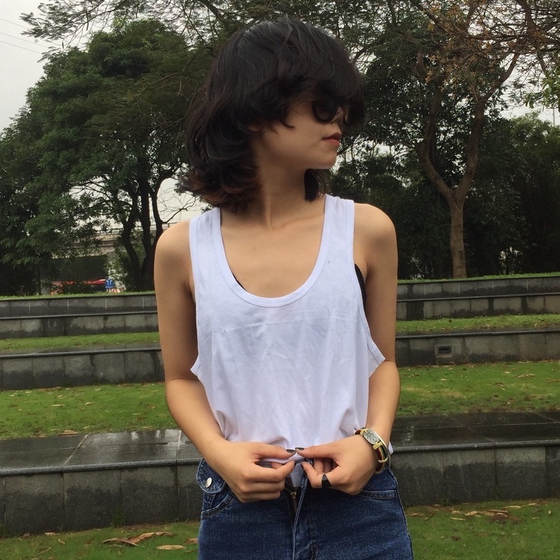 Áo Ba Lỗ Cotton tanktop zip Nam Nữ 100% hàng thiết kế