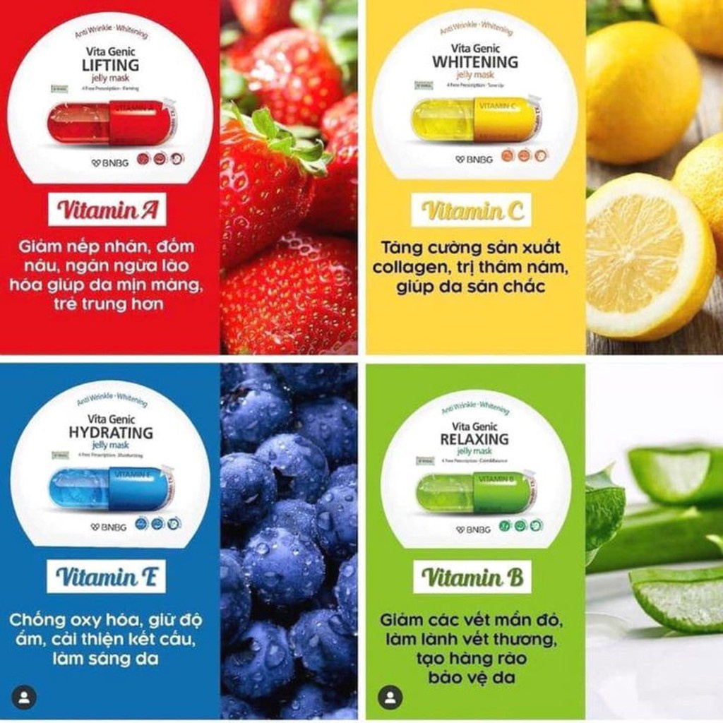 Mặt nạ giấy BNBG Vita Genic Jelly Mask Banobagi 30ml 1 chiếc | BigBuy360 - bigbuy360.vn