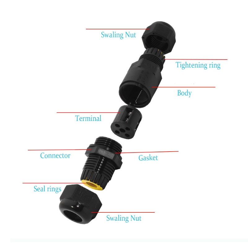 Hộp Kết Nối Chống Thấm Nước IP68 4-8mm 6-11mm