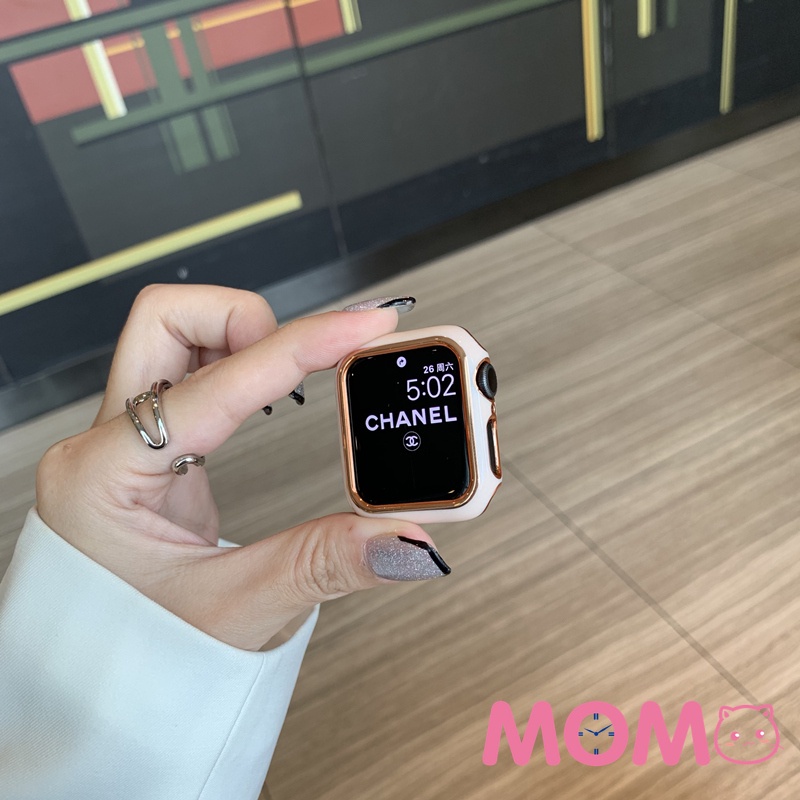 Ốp Nhựa Mạ Điện Bảo Vệ Mặt Đồng Hồ Apple iWatch Series 7 6 SE 5 4 45mm 41mm 40mm 44mm