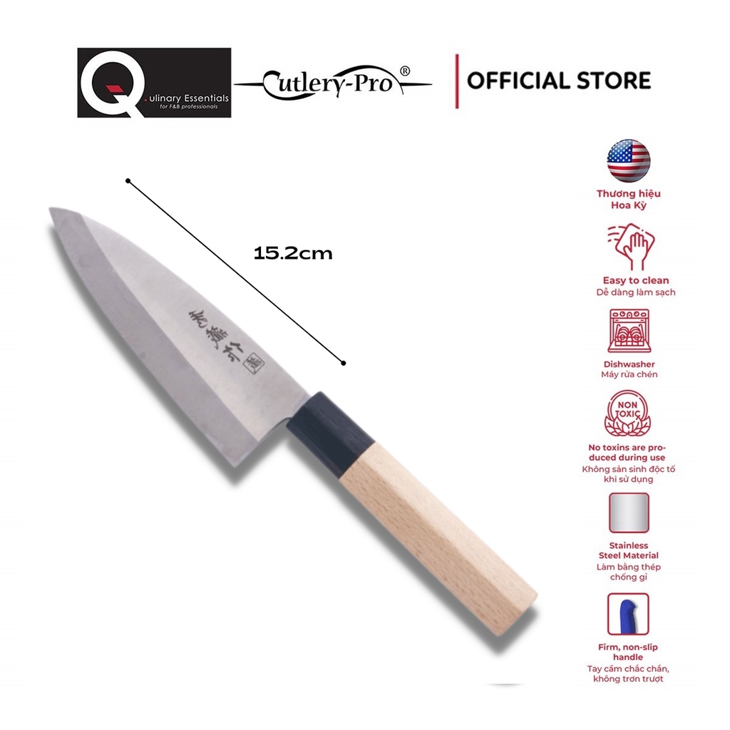 Dao Nhật Deba Cutlery-Pro 152Mm