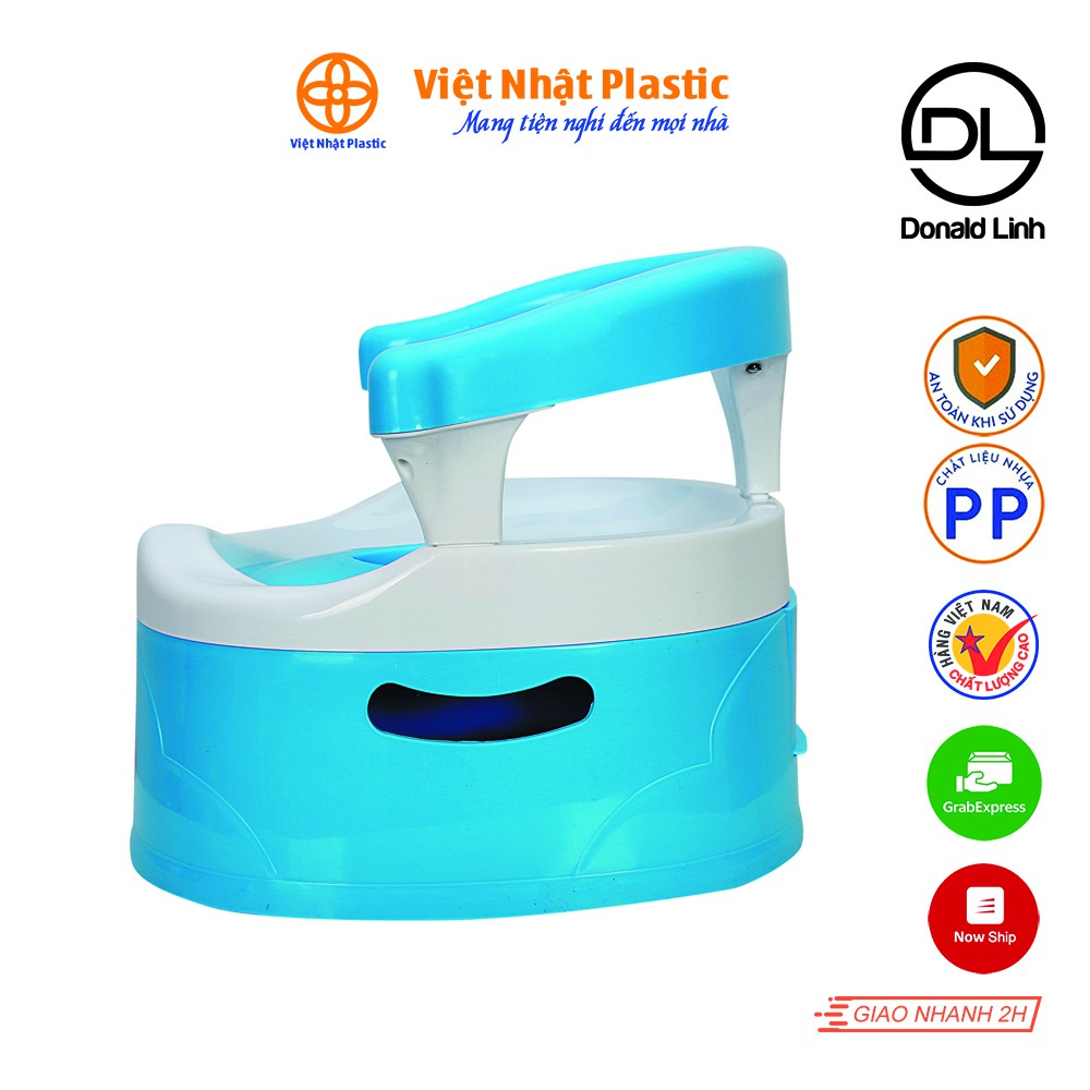 Bô vệ sinh cho bé tựa lưng tiện dụng Việt Nhật Plastic - 5452