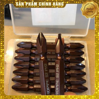 [NPS] Mũi bắn vít bake 4 cạnh, mũi siết vít 2 đầu bake có nam châm BROPPE (chính hãng)