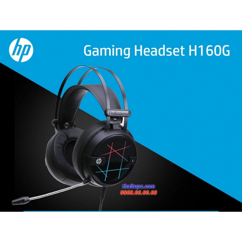 Tai nghe chụp tai chuyên game HP H160G led đa màu
