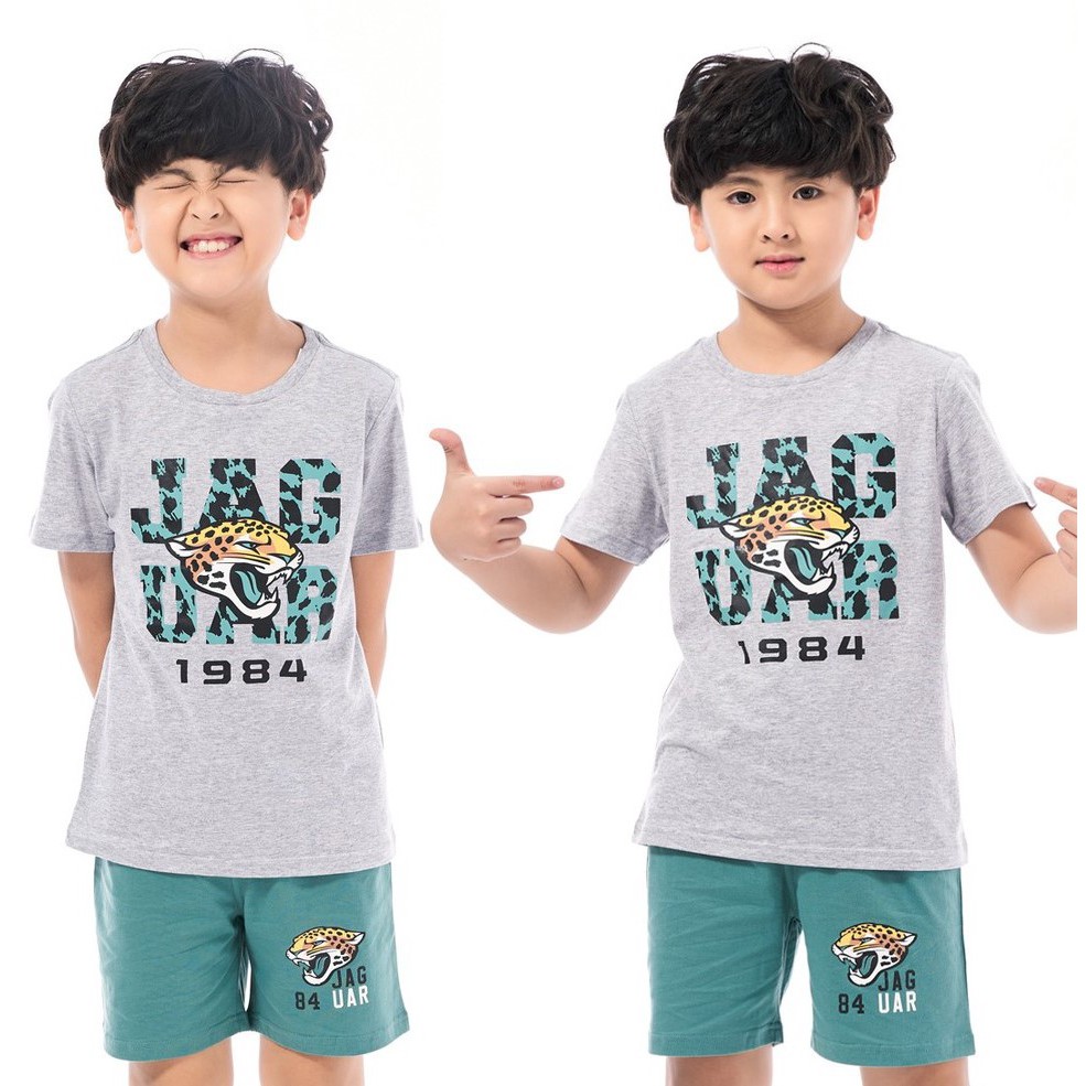 [Made In Vietnam] Bộ Quần Áo Bé Trai Bigfox Set Đồ Bộ Cho Bé Size Đại Chất Cotton Xuất Khẩu In Báo Jaguar