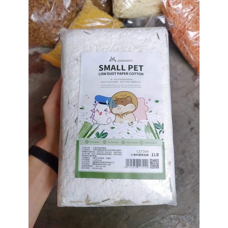 Giấy lót chuồng Hamster Small Pet Cotton Jonsanty 1LB