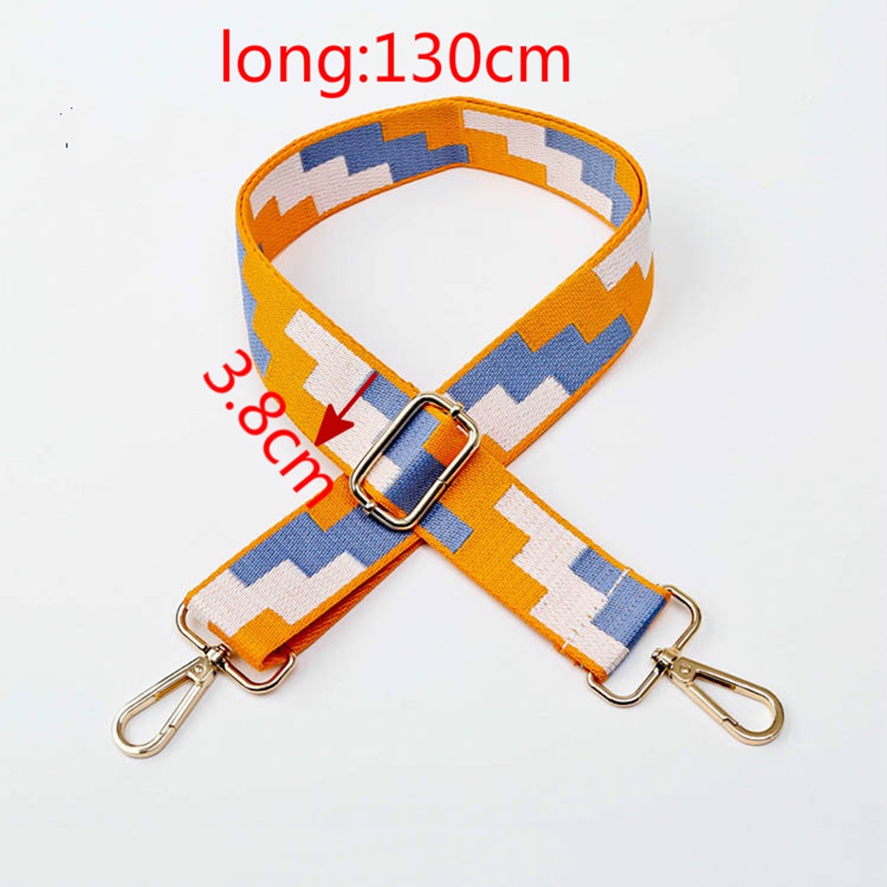 1 dây đeo túi xách thay thế bằng vải canvas màu cầu vồng dễ điều chỉnh thời trang cho nữ