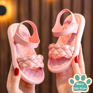 2021 Girls Sandals Giày công chúa Nữ sinh Dép đi biển chống trượt Dép đi biển