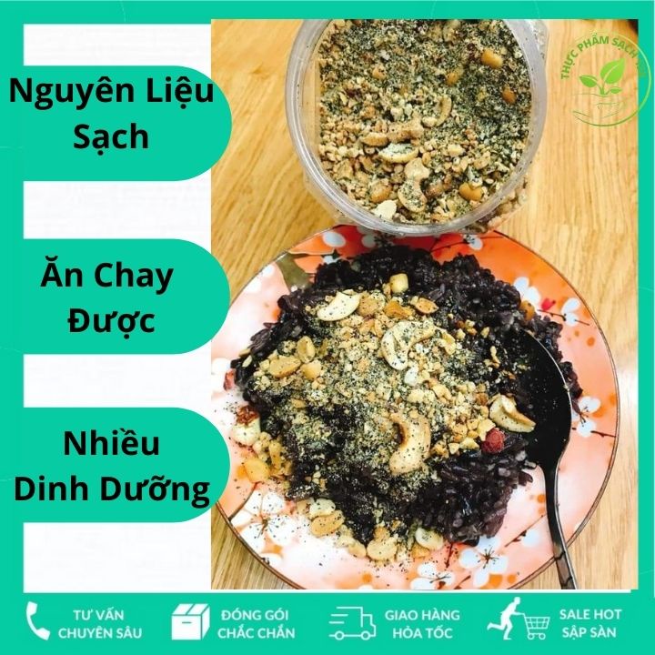 💥 Muối Mè Đậu Phộng Hạt Điều Ăn Chay, Ăn Mặn Đều Ngon 250g/500g