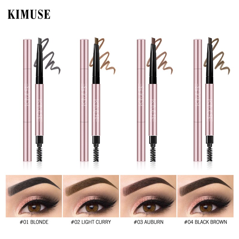 Mascara Kiêm Bút Kẻ Mắt / Chì Kẻ Mày Hai Đầu / Dụng Cụ Bấm Mi Kimuse Thiết Kế 2 Trong 1 | BigBuy360 - bigbuy360.vn