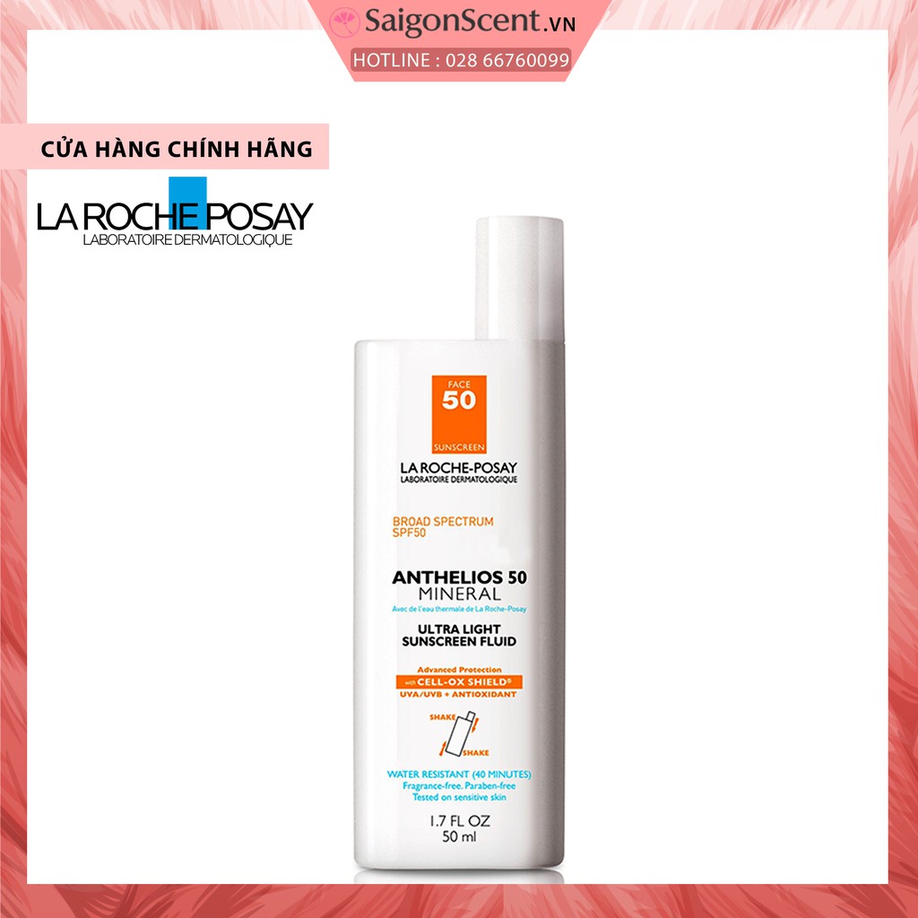 Kem chống nắng La Roche-Posay Anthelios Mineral Ultra Light Sunscreen Fluid SPF 50 ( 50mL )