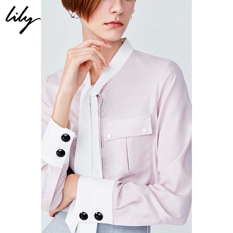 Áo sơ mi hồng Lily