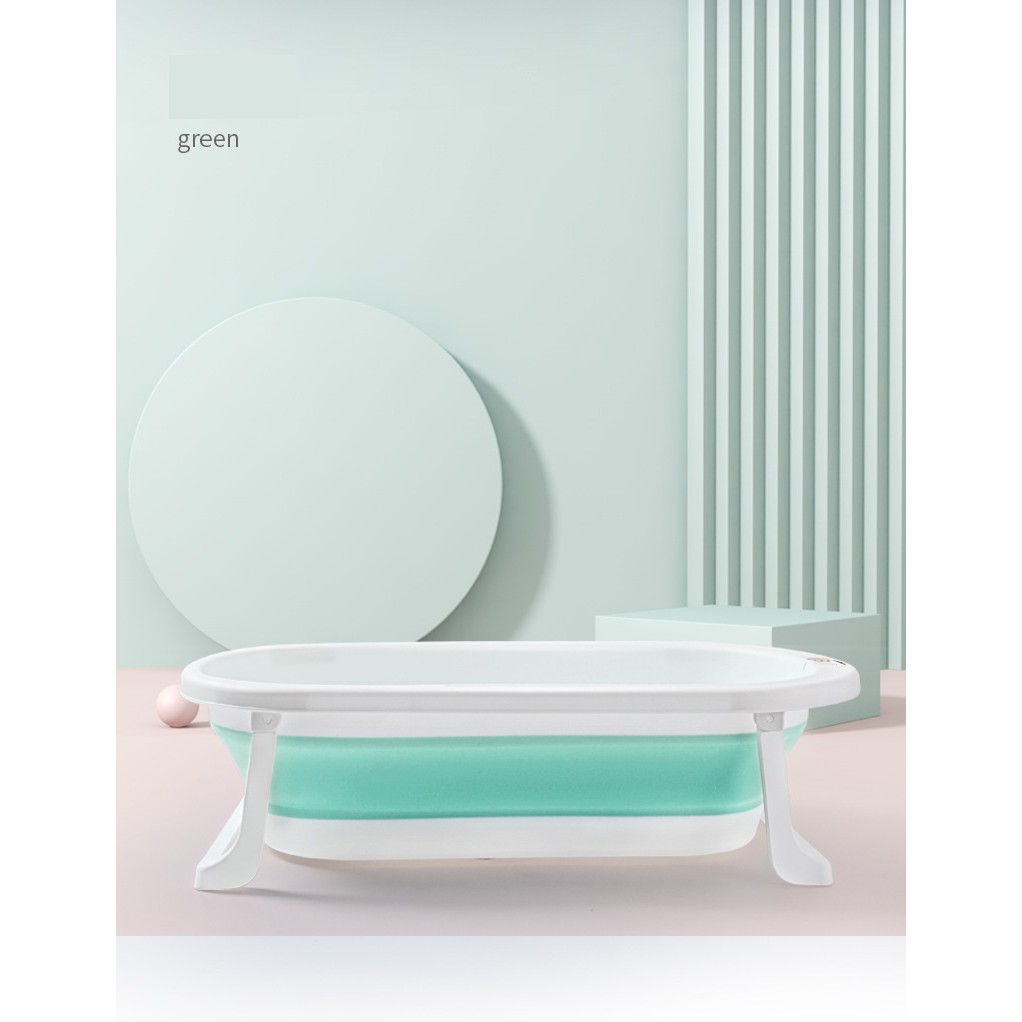 Bồn tắm báo nhiệt gấp gọn cho bé, ngồi nằm hoặc bơi lội, chậu tắm chuyên dụng cho bé từ 0 đến 5 tuổi