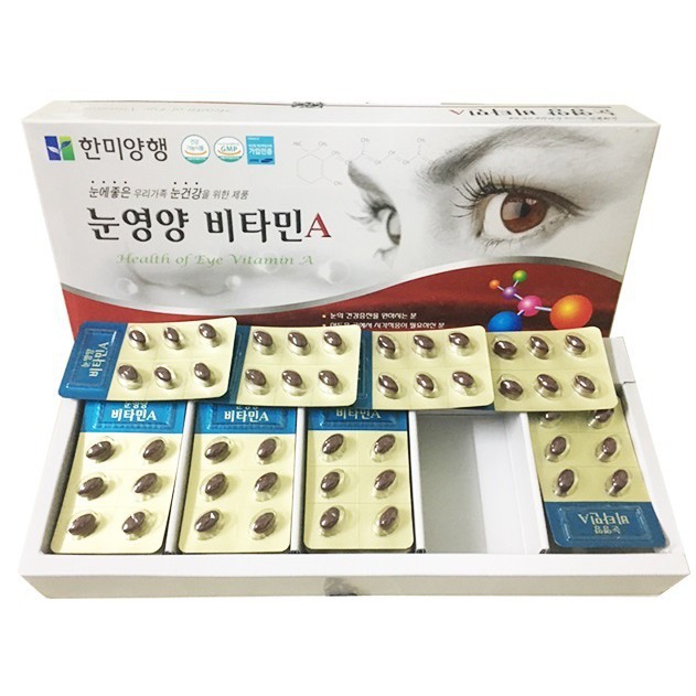 [HÀNG MỚI VỀ] Viên Bổ Mắt Hàn Quốc Health of eye Vitamin A, Hộp 120Viên[DUY NHẤT HÔM NAY] [SALE LỚN]