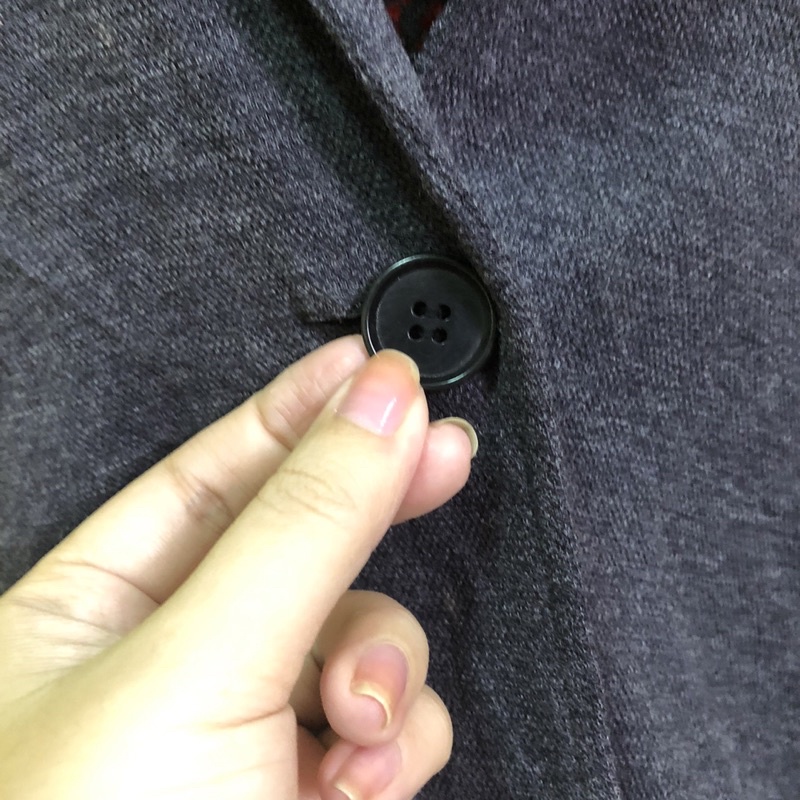 Áo khoác vest blazer đen xám 5 hàng si hàng 2hand
