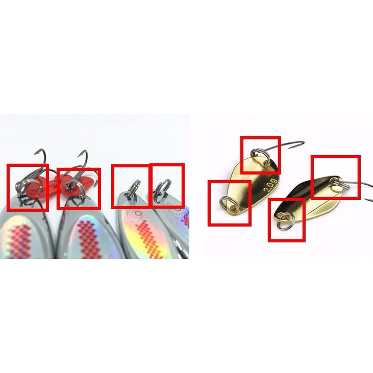 Set 100 khuyên phụ kiện câu cá 6mm 7mm 8mm